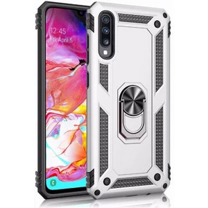 Samsung Galaxy A70 Çift Katmanlı ve Yüzüklü Tam Koruma Vega Premium Kılıf