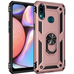 Samsung Galaxy A10S Çift Katmanlı ve Yüzüklü Tam Koruma Vega Premium Kılıf