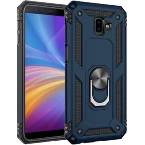 Samsung Galaxy J6 Plus Çift Katmanlı ve Yüzüklü Tam Koruma Vega Premium Kılıf