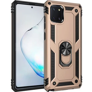 Samsung Galaxy A81 Çift Katmanlı ve Yüzüklü Tam Koruma Vega Premium Kılıf