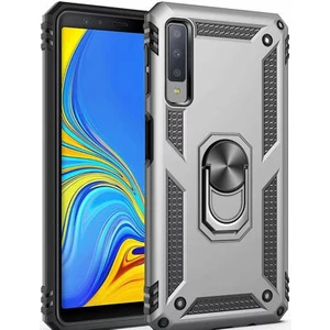 Samsung Galaxy A7 2018 Çift Katmanlı ve Yüzüklü Tam Koruma Vega Premium Kılıf