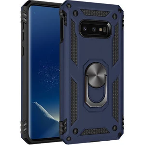 Samsung Galaxy S10E Çift Katmanlı ve Yüzüklü Tam Koruma Vega Premium Kılıf
