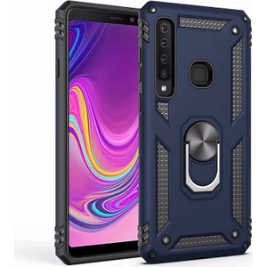 Samsung Galaxy A9 2018 Çift Katmanlı ve Yüzüklü Tam Koruma Vega Premium Kılıf