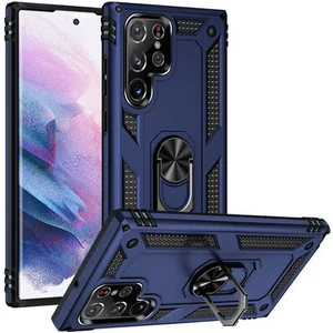 Samsung Galaxy S22 Ultra Çift Katmanlı ve Yüzüklü Tam Koruma Vega Premium Kılıf