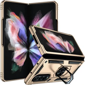 Samsung Galaxy Z Fold 3 Çift Katmanlı ve Yüzüklü Tam Koruma Vega Premium Kılıf