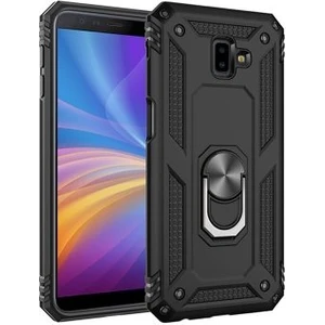 Samsung Galaxy J6 Plus Çift Katmanlı ve Yüzüklü Tam Koruma Vega Premium Kılıf