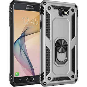 Samsung Galaxy J7 Prime Çift Katmanlı ve Yüzüklü Tam Koruma Vega Premium Kılıf