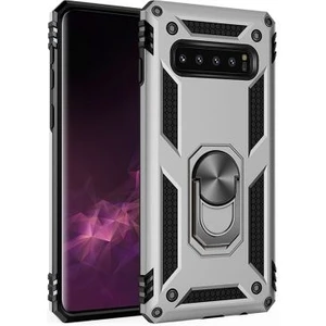 Samsung Galaxy S10 Plus Çift Katmanlı ve Yüzüklü Tam Koruma Vega Premium Kılıf