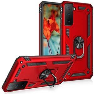 Samsung Galaxy S21 Fe Çift Katmanlı ve Yüzüklü Tam Koruma Vega Premium Kılıf