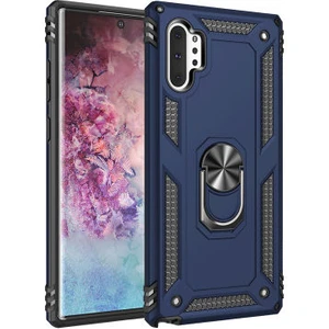 Samsung Galaxy Note 10 Plus Çift Katmanlı ve Yüzüklü Tam Koruma Vega Premium Kılıf