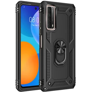 Huawei P Smart 2021 Çift Katmanlı ve Yüzüklü Tam Koruma Vega Premium Kılıf