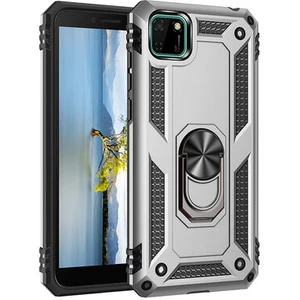 Huawei Y5P Çift Katmanlı ve Yüzüklü Tam Koruma Vega Premium Kılıf