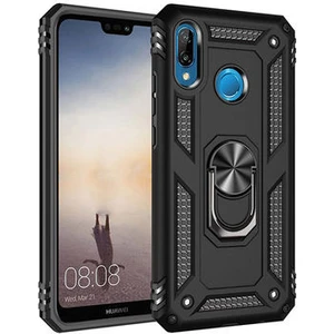Huawei P20 Lite Çift Katmanlı ve Yüzüklü Tam Koruma Vega Premium Kılıf