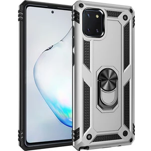 Samsung Galaxy A81 Çift Katmanlı ve Yüzüklü Tam Koruma Vega Premium Kılıf