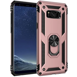 Samsung Galaxy S8 Plus Çift Katmanlı ve Yüzüklü Tam Koruma Vega Premium Kılıf