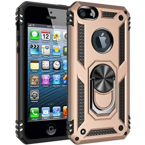 iPhone 5 Çift Katmanlı ve Yüzüklü Tam Koruma Vega Premium Kılıf