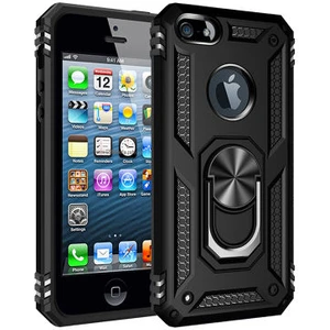 iPhone 5 Çift Katmanlı ve Yüzüklü Tam Koruma Vega Premium Kılıf