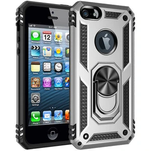 iPhone 5 Çift Katmanlı ve Yüzüklü Tam Koruma Vega Premium Kılıf