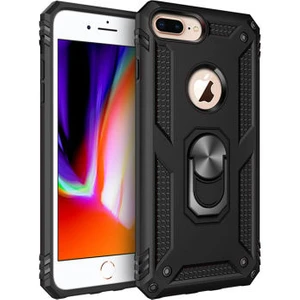 iPhone 8 Plus Çift Katmanlı ve Yüzüklü Tam Koruma Vega Premium Kılıf