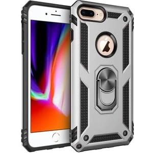 iPhone 8 Plus Çift Katmanlı ve Yüzüklü Tam Koruma Vega Premium Kılıf