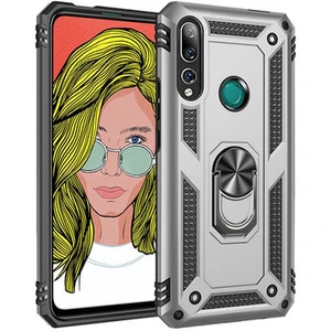 Huawei Y9 Prime 2019 Çift Katmanlı ve Yüzüklü Tam Koruma Vega Premium Kılıf