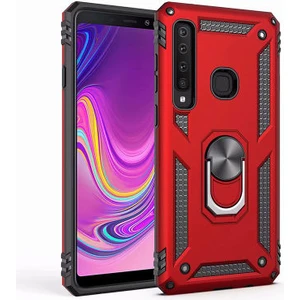 Samsung Galaxy A9 2018 Çift Katmanlı ve Yüzüklü Tam Koruma Vega Premium Kılıf