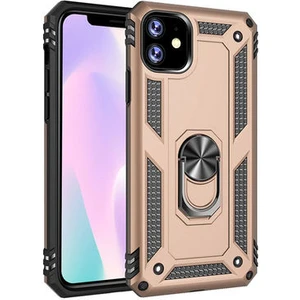iPhone 11 Çift Katmanlı ve Yüzüklü Tam Koruma Vega Premium Kılıf