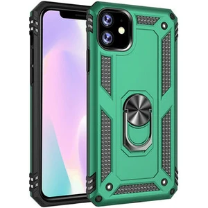 iPhone 11 Çift Katmanlı ve Yüzüklü Tam Koruma Vega Premium Kılıf