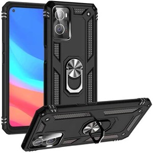 Oppo A76 Çift Katmanlı ve Yüzüklü Tam Koruma Vega Premium Kılıf