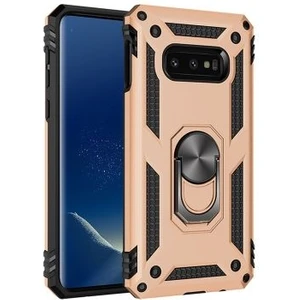 Samsung Galaxy S10E Çift Katmanlı ve Yüzüklü Tam Koruma Vega Premium Kılıf