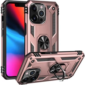iPhone 13 Pro Çift Katmanlı ve Yüzüklü Tam Koruma Vega Premium Kılıf