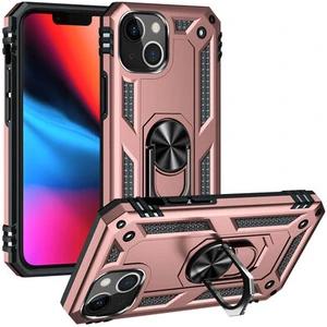 iPhone 13 Çift Katmanlı ve Yüzüklü Tam Koruma Vega Premium Kılıf