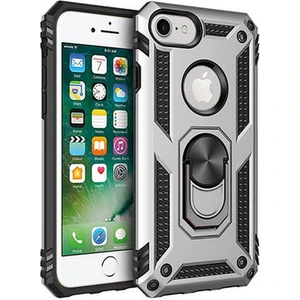 iPhone 7 Çift Katmanlı ve Yüzüklü Tam Koruma Vega Premium Kılıf
