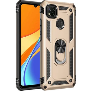 Redmi 9c Çift Katmanlı ve Yüzüklü Tam Koruma Vega Premium Kılıf