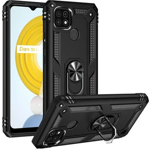 Realme C21 Çift Katmanlı ve Yüzüklü Tam Koruma Vega Premium Kılıf