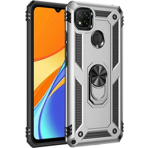 Redmi 9c Çift Katmanlı ve Yüzüklü Tam Koruma Vega Premium Kılıf