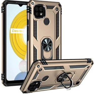 Realme C21 Çift Katmanlı ve Yüzüklü Tam Koruma Vega Premium Kılıf