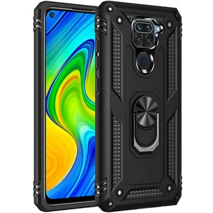 Redmi Note 9 Çift Katmanlı ve Yüzüklü Tam Koruma Vega Premium Kılıf