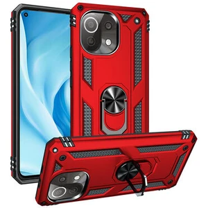 Xiaomi Mi 11 Lite Çift Katmanlı ve Yüzüklü Tam Koruma Vega Premium Kılıf