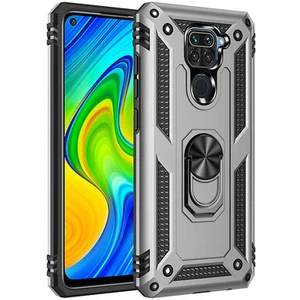 Redmi Note 9 Çift Katmanlı ve Yüzüklü Tam Koruma Vega Premium Kılıf
