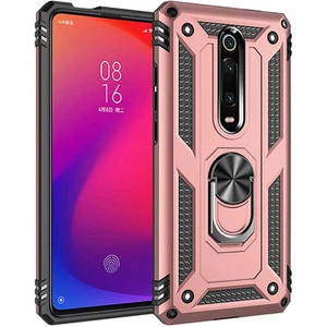 Xiaomi Mi 9t Çift Katmanlı ve Yüzüklü Tam Koruma Vega Premium Kılıf