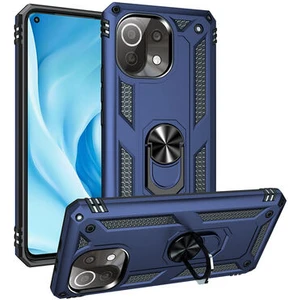 Xiaomi Mi 11 Lite Çift Katmanlı ve Yüzüklü Tam Koruma Vega Premium Kılıf