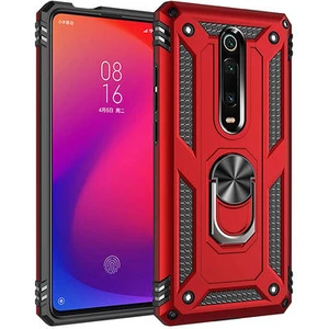 Xiaomi Mi 9t Çift Katmanlı ve Yüzüklü Tam Koruma Vega Premium Kılıf