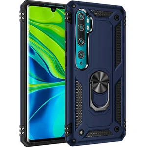 Xiaomi Mi Note 10 Çift Katmanlı ve Yüzüklü Tam Koruma Vega Premium Kılıf
