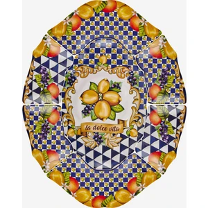 Chiara Alessi Capri Mavi Melamin Meze Tabağı 7 Parça