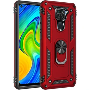 Redmi Note 9 Çift Katmanlı ve Yüzüklü Tam Koruma Vega Premium Kılıf