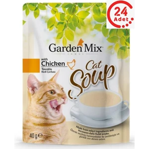 Garden Mix  Tavuklu Kedi Çorbası 40 gr x 24 Adet