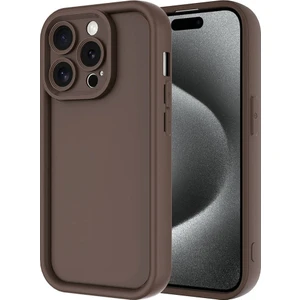 Apple iPhone 15 Pro Max Uyumlu Kılıf Kamera Korumalı Ananas Kapak-Kahverengi