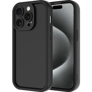 Apple iPhone 15 Pro Uyumlu Kılıf Kamera Korumalı Ananas Kapak-Siyah