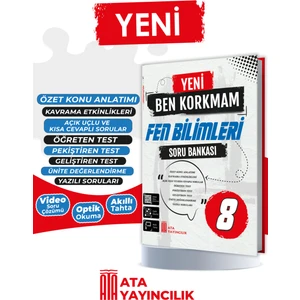 8. Sınıf Yeni Ben Korkmam Fen Bilimleri Soru Bankası